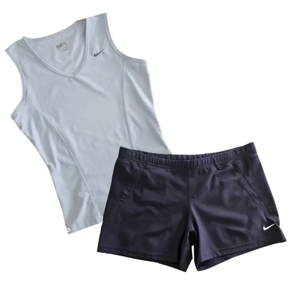 Nike Women's Dri-Fit V-Neck Sleeveless Tank Top | EUC | XS | Light Blue - Picture 7 of 11